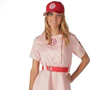 Women's Rockford Peaches Adult Costume Pink/Red